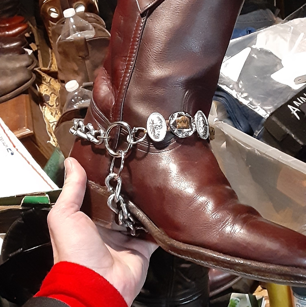 Handmade Custom Concho Bootstraps To-Order - Picture 12 of 13